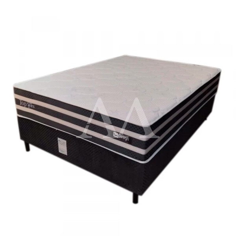 CJ BASE BOX/COLCHAO 138X188X30 DESIGN TOP FLEX OURO TEC VIRTUAL CHUMBO