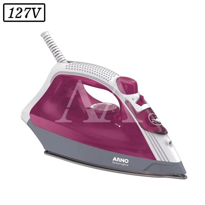 FERRO DE PASSAR ARNO A VAPOR FSGC STEAMGLISS 127V ROSA