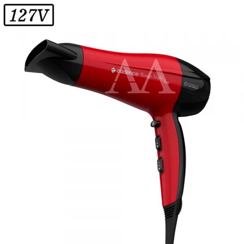 SECADOR DE CABELO CADENCE SEC560 ROUGE STYLE 127V VERMELHO