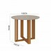CJ MESA 4C CIMOL FLORA REDONDA 109X109  NATURE / OFF WHITE / GENGIBRE