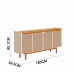BUFFET IMCAL 4P DUNE 1.8 OFF WHITE/NATURE