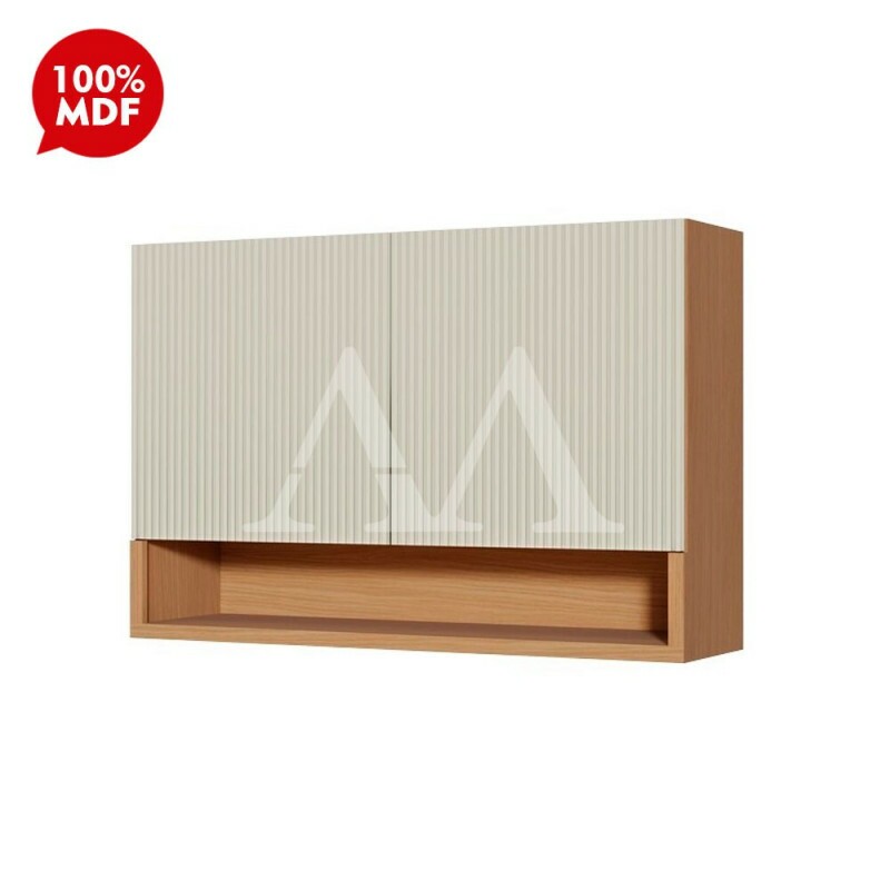 ARMARIO NESHER 2P ABRIR SIMONE MENDES 120CM CARVALHO/GREIGE 500960 ARMARIO NESHER 2P ABRIR SIMONE MENDES 120CM CARVALHO/GREIGE 500960