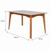 MESA AGN ALICE RETANGULAR 156X90 C/VIDRO MADEIRA/OFF WHITE MESA AGN ALICE RETANGULAR 156X90 C/VIDRO MADEIRA/OFF WHITE