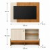 COMBO RACK PAINEL MOBLER 1.2 WOOD PEROLA METALIZADO/CANELA COMBO RACK PAINEL MOBLER 1.2 WOOD PEROLA METALIZADO/CANELA