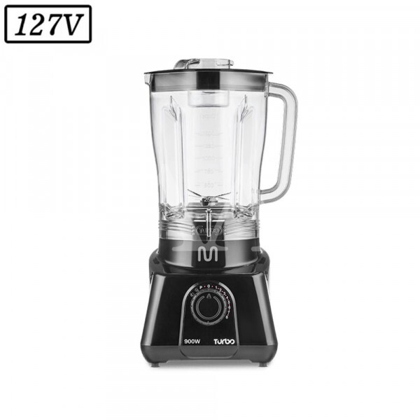 LIQUIDIFICADOR MULTILASER TURBO LQ901 900W 8 VEL 127V PRETO