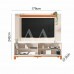 COMBO BANCADA PAINEL CAEMMUN MONDRIAN 1.8 OFF WHITE MR/FREIJO