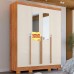 ROUPEIRO 4P. ABRIR 3G RUD RACK DOMUS CEDRO/AREIA