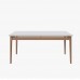 MESA IMCAL WIND 1.6 C/ VIDRO RETANGULAR OFF WHITE / NATURE
