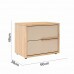 MESA DE CABECEIRA 2G ROBEL CONCEPT PUX PERFIL HANOVER/FENDI LISO