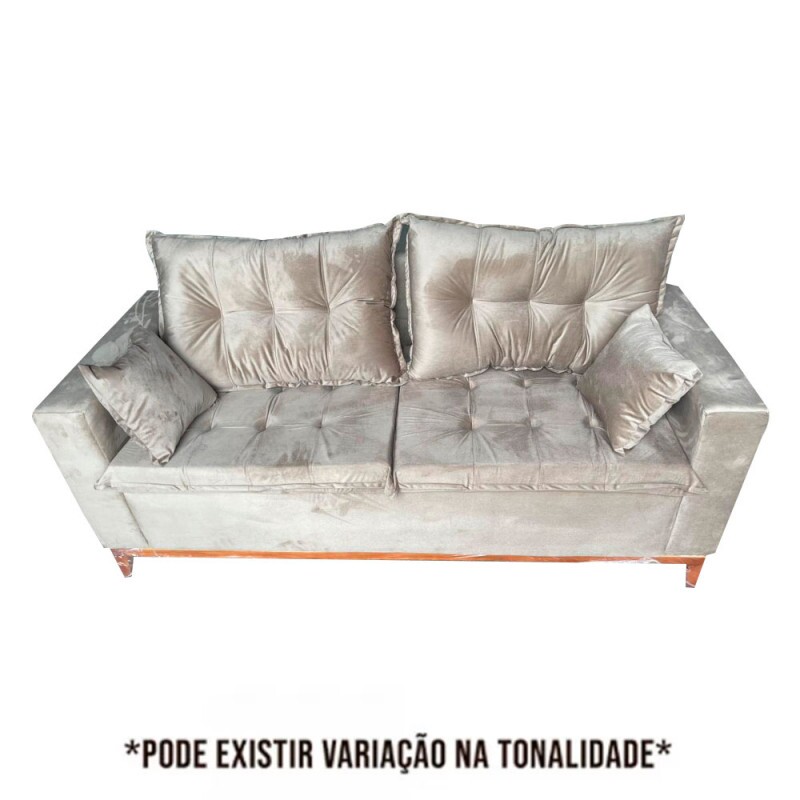 ESTOFADO RG EGITO 1.90 C/PILLOW BEGE ESCURO INCA 16
