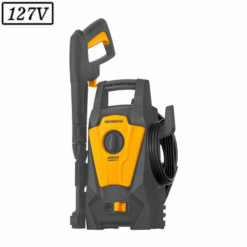 LAVADORA ALTA PRESSAO MONDIAL LAP-01-GY AQUA POWER I 1400W 127V CINZA/AMARELA LAVADORA ALTA PRESSAO MONDIAL LAP-01-GY AQUA POWER I 1400W 127V CINZA/AMARELA