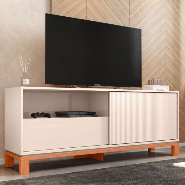 RACK BANCADA CAEMMUN MONDRIAN 1.5 OFF WHITE MR/FREIJO