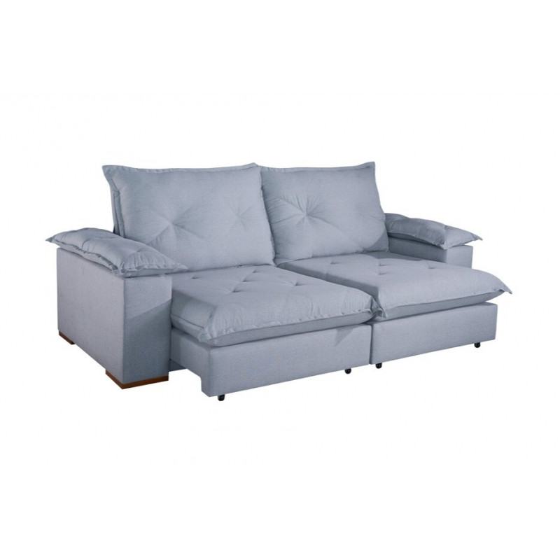 ESTOFADO DESIGN APOLO RETRATIL MARTE CINZA