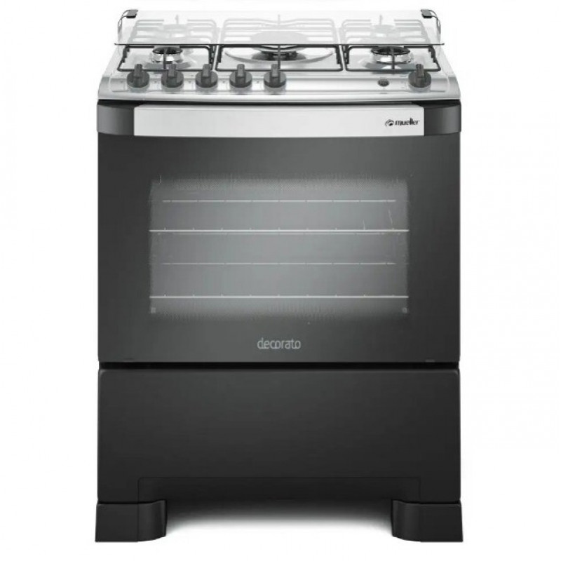 FOGAO 5B MUELLER DECORATO PRETO FOSCO