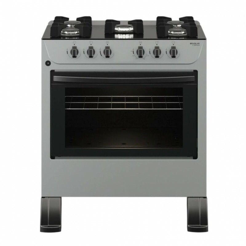 FOGAO 5B BRASLAR CARINA FRONT MESA VIDRO TITANIUM FOGAO 5B BRASLAR CARINA FRONT MESA VIDRO TITANIUM