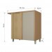 BALCAO NESHER CANTO 1P ABRIR CONDENSSA 93CM CARVALHO/GREIGE