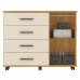 COMODA 4G 1P. ABRIR DEMOBILE FLORA CINAMOMO/OFF WHITE