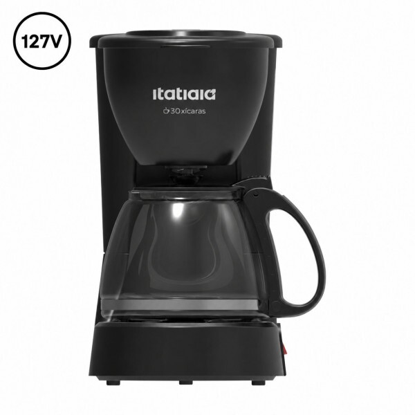 CAFETEIRA ITATIAIA 30 XICARAS 550W 127V PRETA CAFETEIRA ITATIAIA 30 XICARAS 550W 127V PRETA