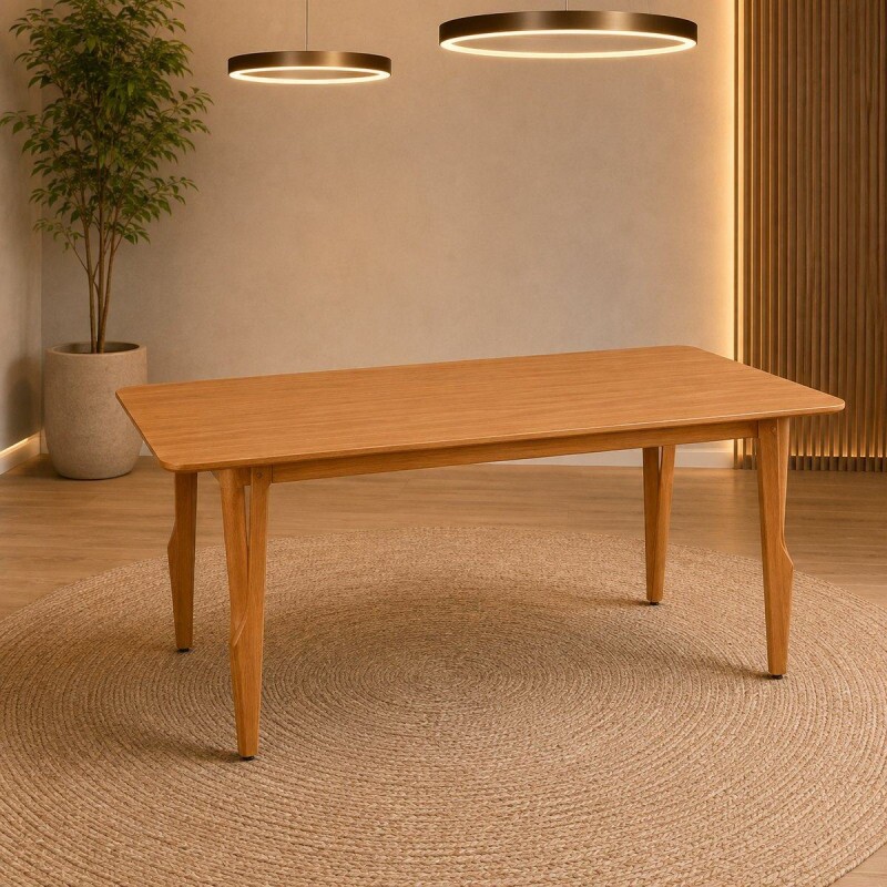 MESA ART ASSENTOS SIENA RETANGULAR 180X90 S/VDO MEL/AMADEIRADO MESA ART ASSENTOS SIENA RETANGULAR 180X90 S/VDO MEL/AMADEIRADO