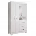 ROUPEIRO 2P. ABRIR 3G C/ ESPELHO NOTAVEL NT 5170 BRANCO NEW/ROSA FLEX